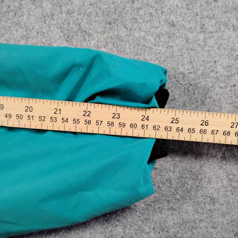 LL Bean Vintage 90s Warm-up Jacket Teal Fleece Lined Bomber Mens Medium